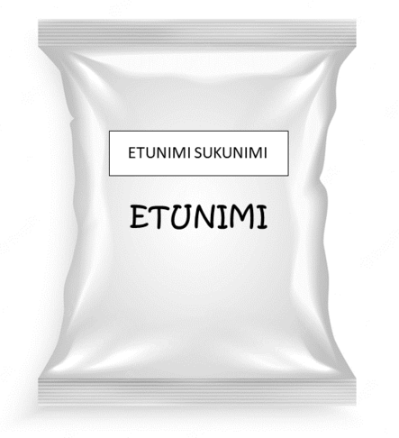 Henkilökohtainen pakkaus Nimikoituna - Siirtokuvamerkit - PAINATUS30 - 1