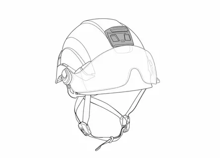 Petzl Helmet Adapt otsalampun pidike tarrakiinnityksellä - Valaisintarvikkeet - E073AB00 - 2