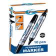 Permanent Marker 2-Head centrum Black - Marking tools - 980005 - 2