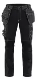 Blåkläder 7130 Women's Stretch Holster Pocket Trousers - Naisten työhousut - 71301370 - 9000