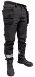 BoSafety Carbon+ cotton stretch trousers black with detachable tool pockets - Hanging-Pocket Work Trousers with Logo | Protecton - TR-CARBONPLUS-0200 - 6