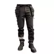 BoSafety Carbon+ cotton stretch trousers black with detachable tool pockets - Hanging-Pocket Work Trousers with Logo | Protecton - TR-CARBONPLUS-0200 - 3