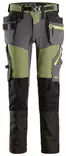 Snickers 6940 flexiwork softshell stretch work trousers holster pockets - Hanging-Pocket Work Trousers with Logo | Protecton - 6940 - 50