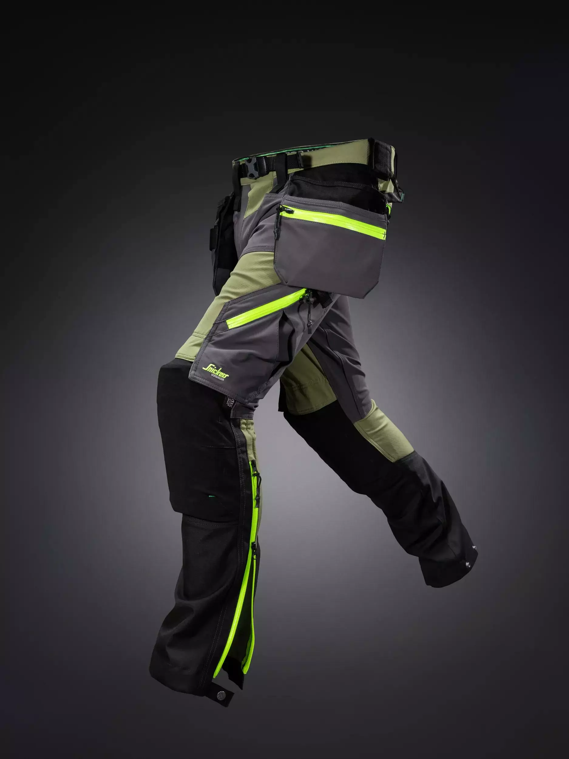 Snickers 6940 flexiwork softshell stretch work trousers holster