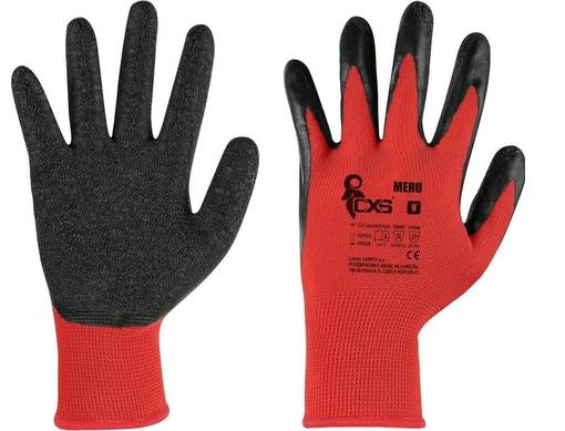 CXS Meru Työkäsine Latex Red/Black - Pinnoitetut työkäsineet - 3420-115-000-00 - 1