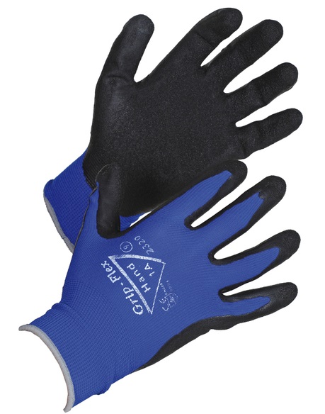 Grip-Flex work Glove Rubber-nylon 1A Hand - Pinnoitetut työkäsineet - 2320 - 1