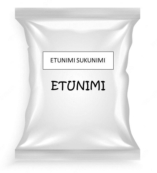 Henkilökohtainen pakkaus Nimikoituna - Siirtokuvamerkit - PAINATUS30 - 1