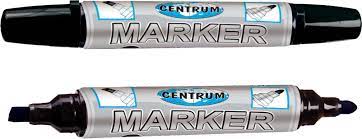Permanent Marker 2-Head centrum Black - Marking tools - 980005 - 1