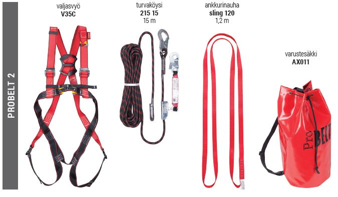 Fall arrest kit Probelt 2 Ready pack - Pakkaukset putoamissuojaimille - 850200 - 1