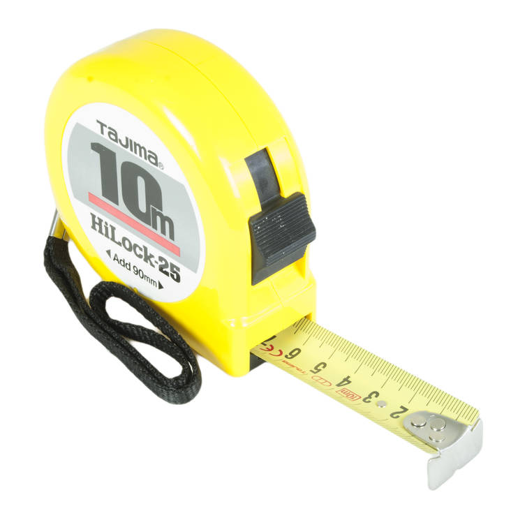 Tajima Hi-Lock roll measure 10m/25mm - Mittaus - 75701010 - 1