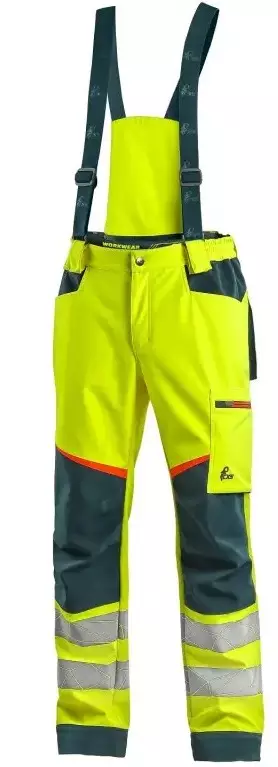 Petrol/Yellow| LK1.| Water Repellent - HIVIS TROUSERS - 1111-124-180 - 1