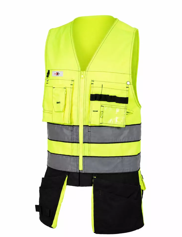 Priha Huomio hanging pocket vest - HIVIS VEST - 4130-4040 - 1