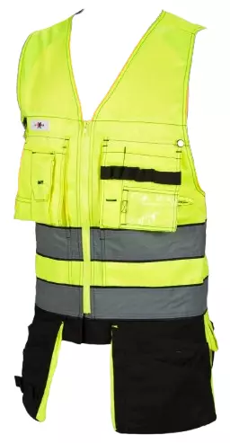 Priha Huomio hanging pocket vest - HIVIS VEST - 4130 - 1