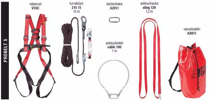 Putoamissuojain valmispakkaus Probelt 5 - Pakkaukset putoamissuojaimille - 850500 - 1