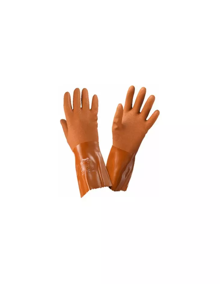 Kaksinkertainen PVC-kerros| Karhea pinta - Kemikaalisuojakäsineet - G2006330 - 1