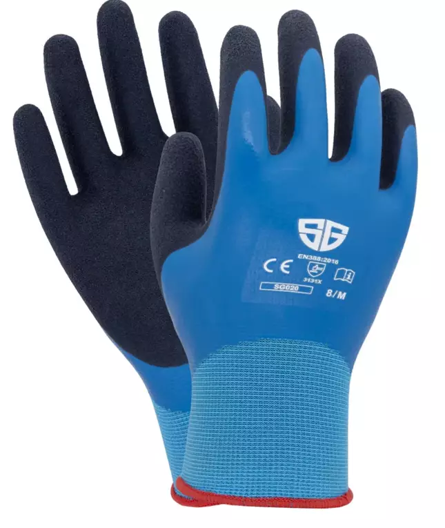 SG 20 Tupladipattu Vedenpitävä Asentajankäsine - Pinnoitetut työkäsineet - SG020 - 1