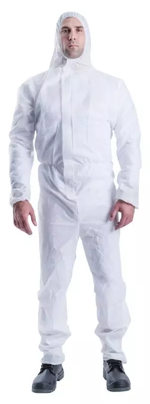 Safetop 22250 flame-retardant disposable coverall antistatic - CHEMICAL RESISTANT COVERALLS - 22250 - 1