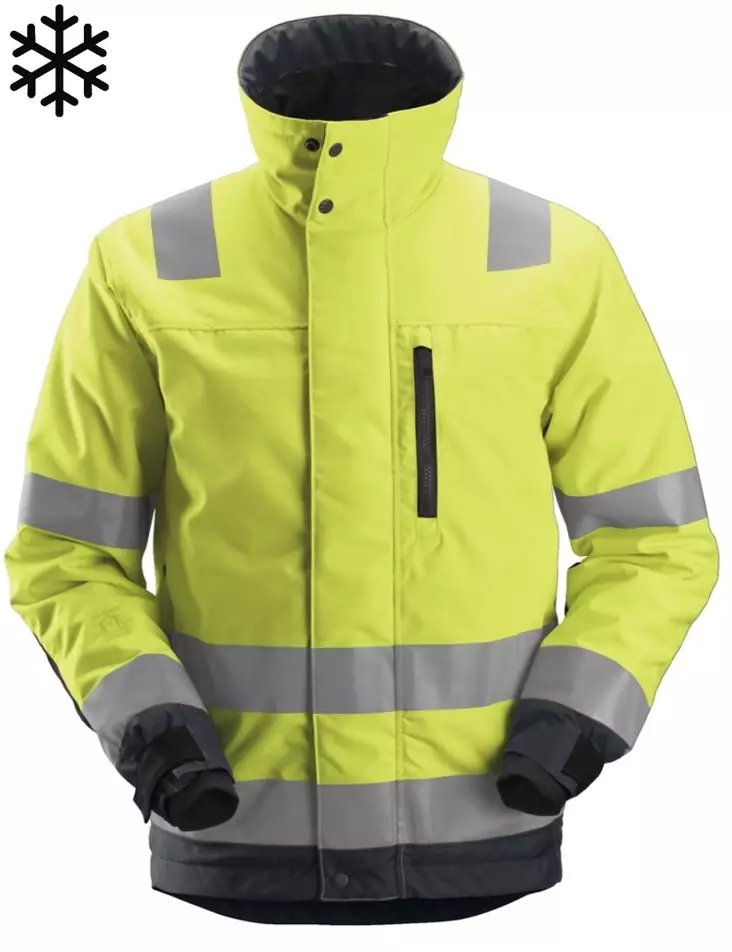 Snickers 1130 Snickers Hi-Vis Winter Jacket AllroundWork - High Visibility Winter Jackets EN ISO 20471 Class 1–3 - 1130 - 1