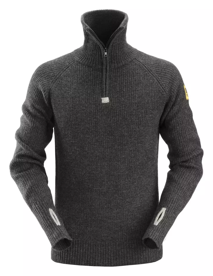 Snickers 2905 Sweater with 1/2 zipper - Villapaidat & Neuleet omalla logolla - 29059800 - 1