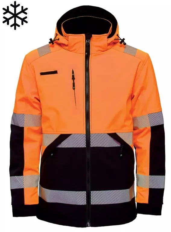 Valencia Huomio Talvitakki Softshell LK2 - Huomiotalvitakit EN ISO 20471 - WJ-VALENCIA-C2-040 - 1