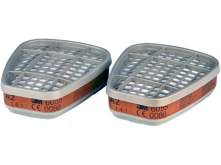 3M A2 Gas filter pair 6055 - RESPIRATORY FILTERS - 4520-012-000 - 1