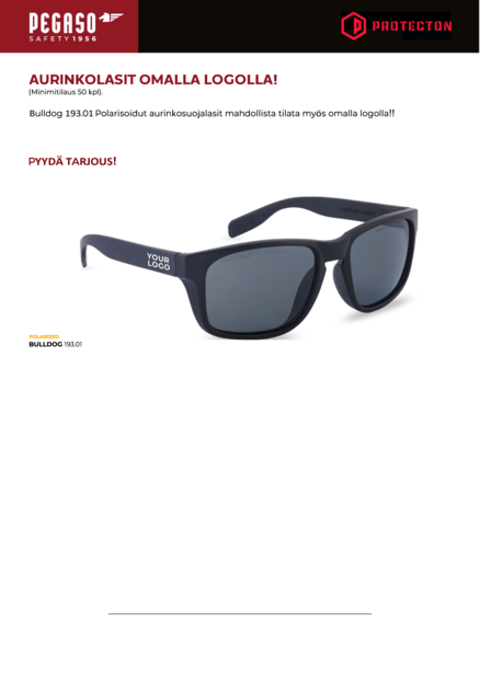 Pegaso Safety Sunglasses Bulldog 1 Polar - Eye protection - 193.01 - 2