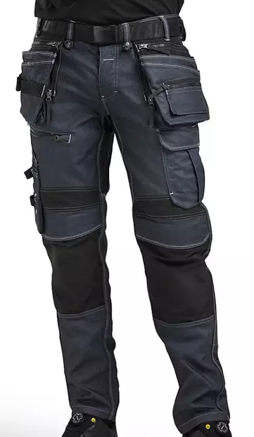 Blåkläder Denim Stretch RT Pants X1900 - Hanging-Pocket Work Trousers with Logo | Protecton - 19901141 - 1