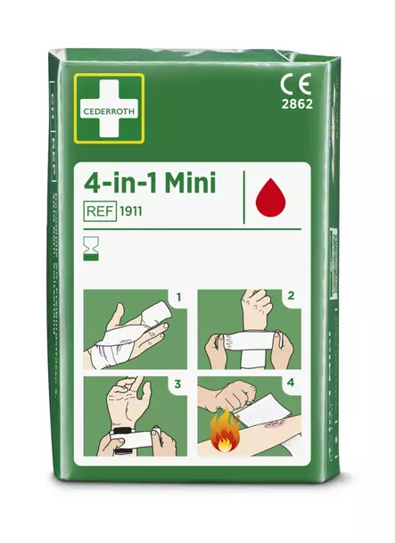 Cederroth 4-in-1 Mini First Aid Dressing for Fingers and Toes - Plaster Dispensers and Refill Packs - 1911 - 1