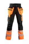 Dimex 60851Y high visibility stretch hanging pocket trousers - HIVIS TROUSERS - 60851 - 2