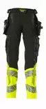 Mascot Stretch Hi-Vis Pants CL1 Nail Pocket Mascot stretch hi-vis work trousers class 1 - HIVIS TROUSERS - 19131 - 16