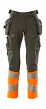 Mascot Stretch Hi-Vis Pants CL1 Nail Pocket Mascot stretch hi-vis work trousers class 1 - HIVIS TROUSERS - 19131 - 22