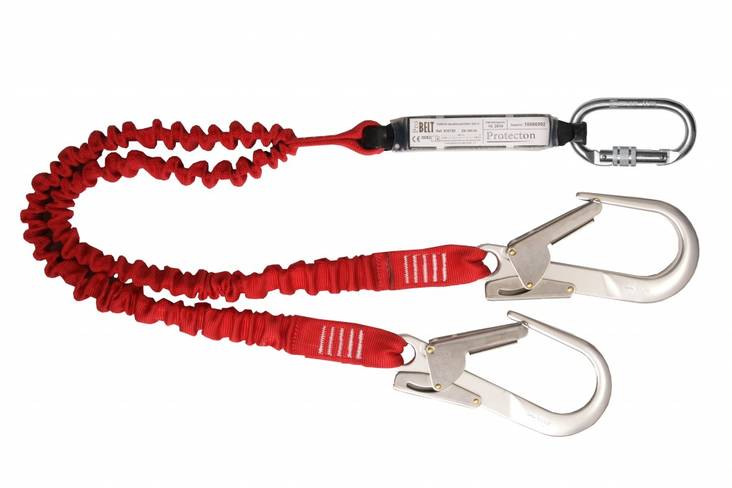 Probelt Henkilövarmistin 721NYE 2x2m liitosköysi Alumiinikoukuilla - Henkilövarmistimet max 2m - 810721 - 1