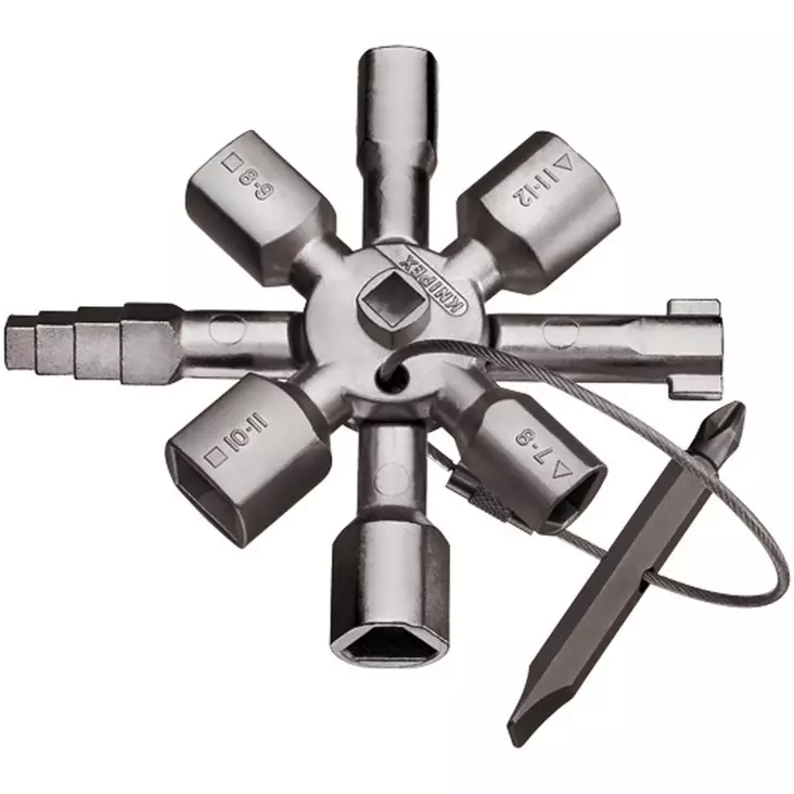 KNIPEX Sähkökaappiavain TwinKey - Räikät ja vääntötyökalut - 001101 - 1