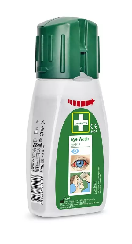 Cederroth Silmänhuuhtelupullo 235ml - Silmähuuhtelu - 7221 - 1