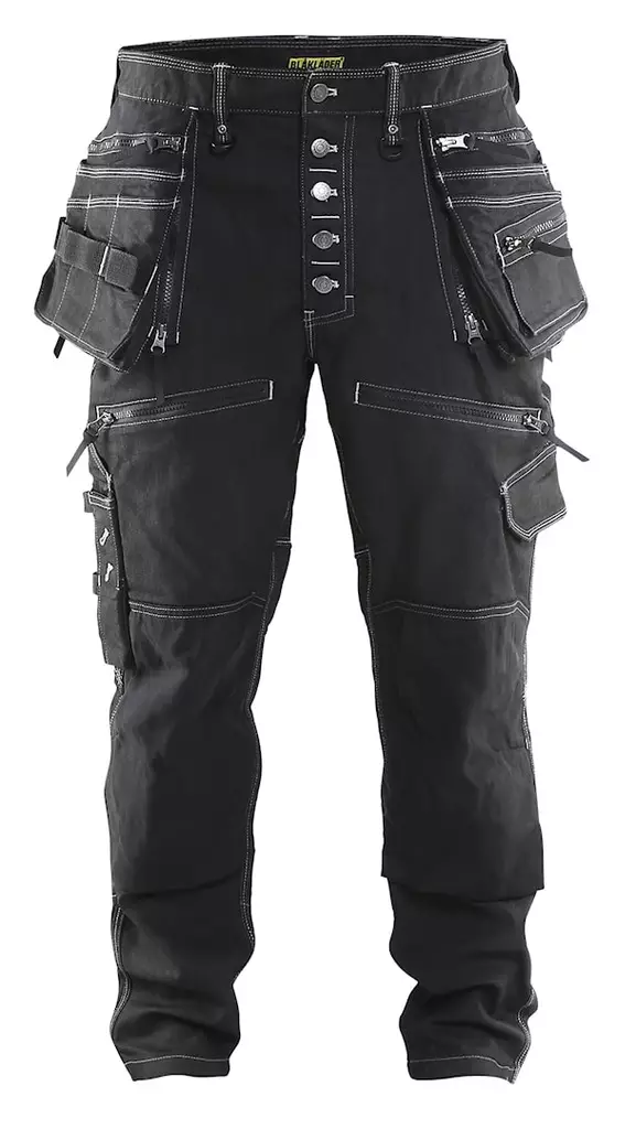 Blåkläder Denim Stretch RT Pants X1900 - Hanging-Pocket Work Trousers with Logo | Protecton - 19991141 - 1