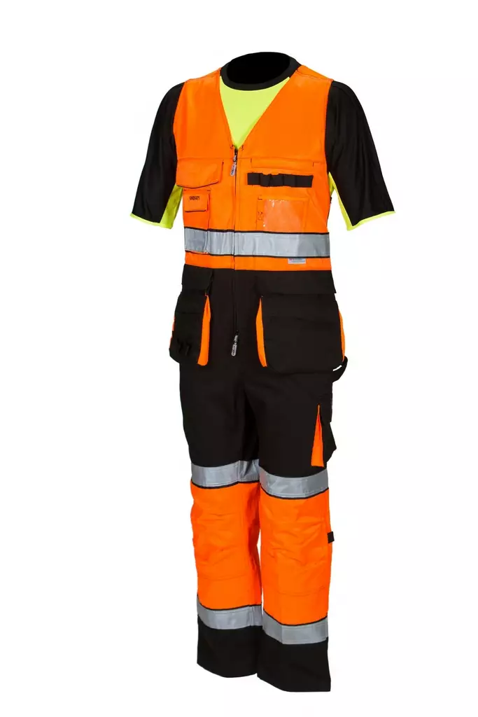 Priha 4041 Hi-Vis open jumpsuit orange/black - HIVIS COVERALLS - 4041 - 1