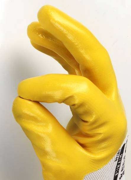 Tegera 722 Work Glove yellow 3/4 nitrile - Pinnoitetut työkäsineet - 722 - 2