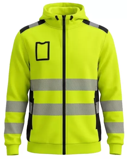 BoSafety Delaver Class 3 hi-vis hooded sweatshirt - HIVIS SWEATSHIRT | FLEECE - ML-DELAVER-C3-0302 - 1