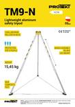 Light Tripod TM9-N Probelt max. 500kg - Kolmijalat ja vinssit - 840012 - 4