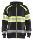 Blåkläder 3552 Hi-Vis Hoodie LK1 black - HIVIS SWEATSHIRT | FLEECE - 35521158 - 1