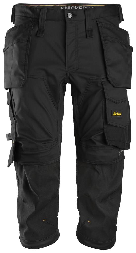 Snickers 6142 Pirate pants RT black - Work Shorts with Logo | Protecton - 6142 - 1