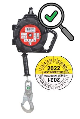 Annual inspection, rewinding tape sticker 6m - INSPECTION FOR DEVISES - 990032 - 1