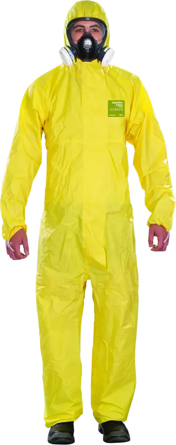 Kemikaalisuojaus| Ommeltu ja teipattu - CHEMICAL RESISTANT COVERALLS - 132 - 1