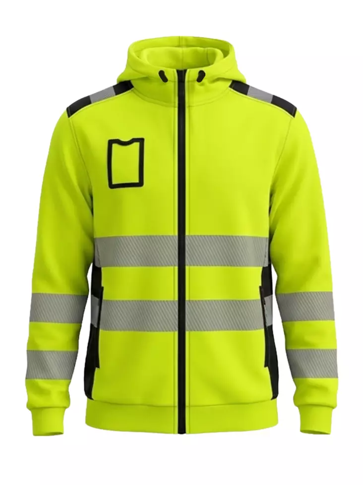 BoSafety Delaver Hi-Vis Hoodie Class 3 - HIVIS SWEATSHIRT | FLEECE - ML-DELAVER-C3-0302 - 1