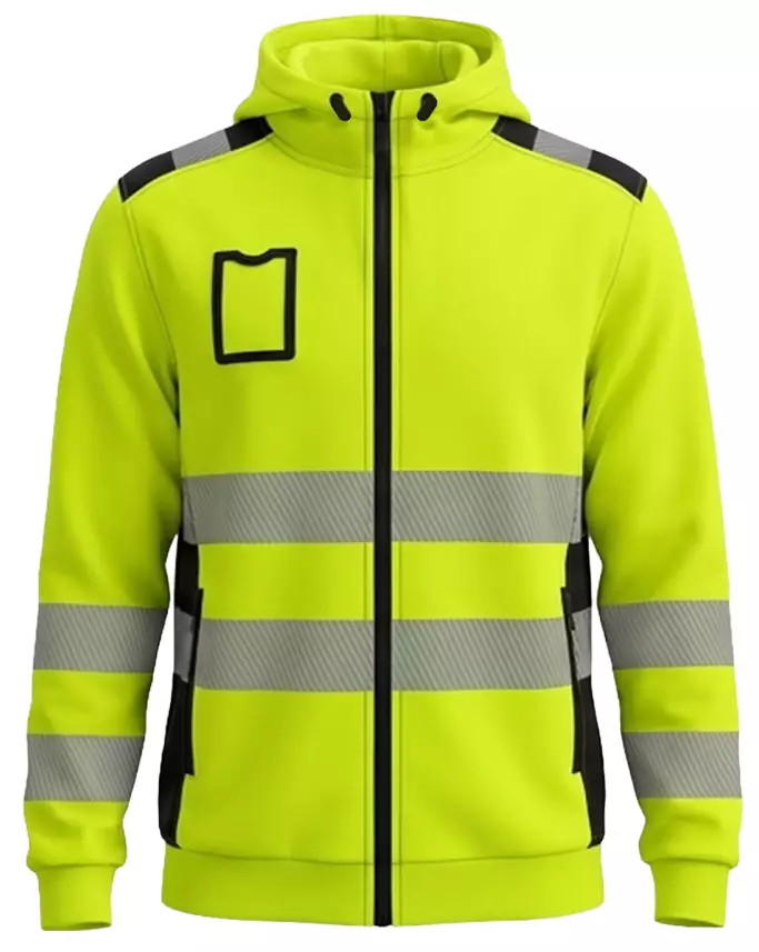 BoSafety Delaver Class 3 hi-vis hooded sweatshirt - HIVIS SWEATSHIRT | FLEECE - ML-DELAVER-C3-0302 - 1