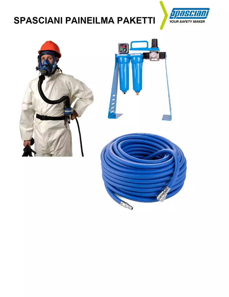 Spasciani Paineilma Paketti Kokonaamari - Moottoroidut puhallinsuojaimet - AC190-TR82 - 1