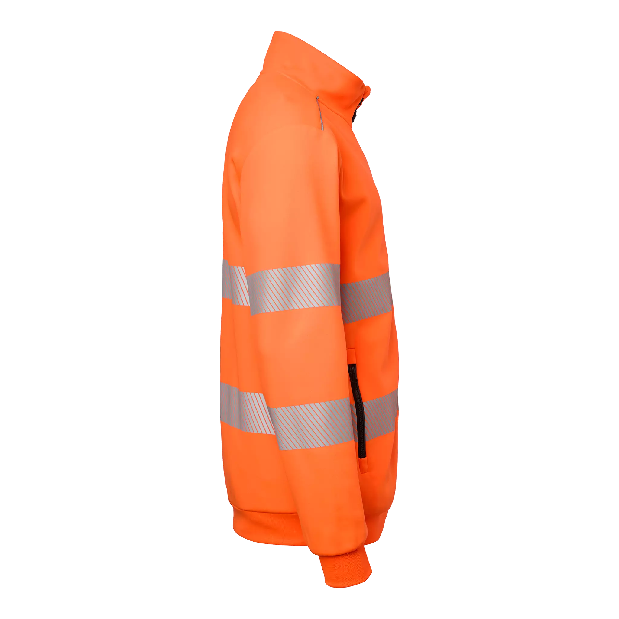 ëpa epa エパ volume sleeve sweat\"orange\" Bracelet Sleeve Asymmetric Top - Elegant Silky Crepe Design