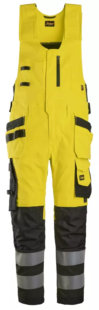 Snickers 6013 hi vis bib-and-brace with holster pockets, Class 2 - HIVIS COVERALLS - 6013 - 1