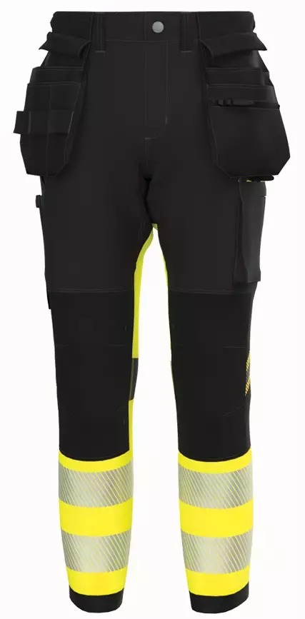 High-visibility work trousers Bosafety TensionPro LK1 - HIVIS TROUSERS - TENSIONPRO-C1-0204 - 1