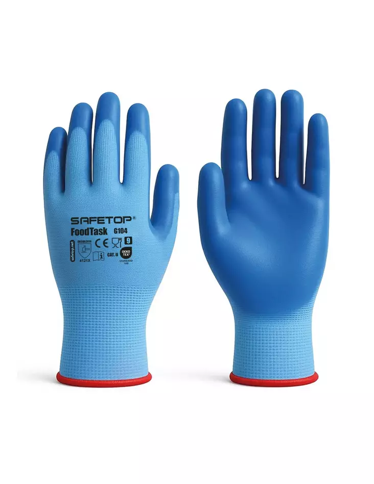 Safetop Foodtask 1158 Nitriilikäsine - Pinnoitetut työkäsineet - G104 - 1